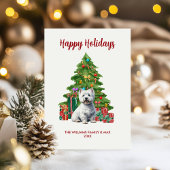 テリア犬のクリスマス シーズンカード