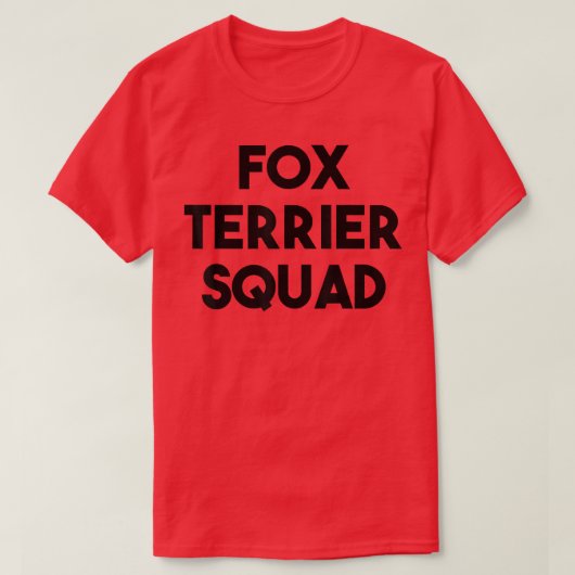 テリア犬の恋人の面白いテリア分隊 Tシャツ (デザイン正面)