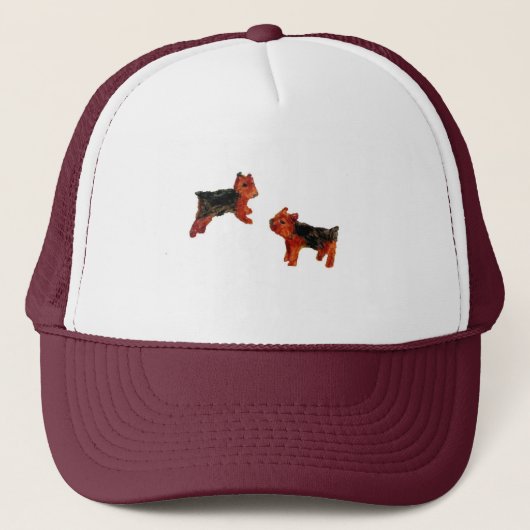 テリア犬の芸術 キャップ (正面)