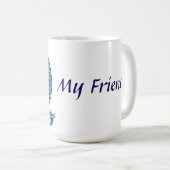 テリア犬の装飾イラストレーション コーヒーマグカップ (正面右)