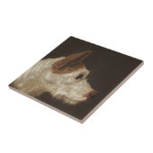 テリア犬の頭（James Ward著） タイル (側面)