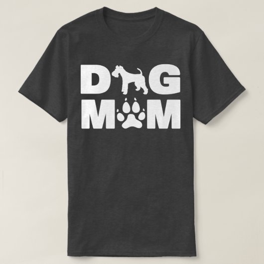 テリア犬ママ用ワイヤ最高のーテリア犬ママ用ワイヤ Tシャツ (デザイン正面)