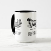 テリア犬3匹の品種 マグカップ (正面左)