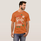 テリア犬 クリスマス 犬種 ファミリー ガール Tシャツ (正面フル)