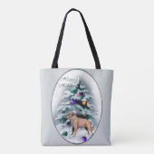 テリア縁どクリスマス トートバッグ (裏面)