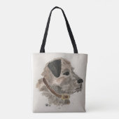 テリア縁どトート トートバッグ (裏面)