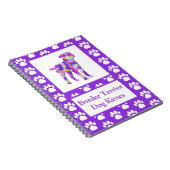 テリア縁どドッグキスシルエット可愛いPPY&B ノートブック (右側)