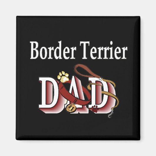 テリア縁どパパ磁石 マグネット (正面)