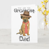 テリア縁どパパ カード (黄色い花)