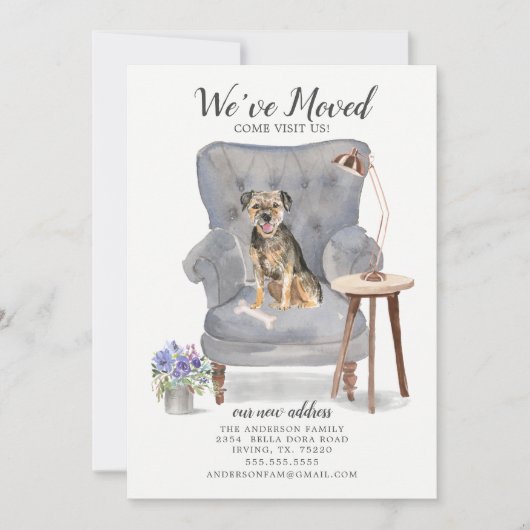 テリア縁どーの動動の発表 案内状 (正面)