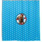 テリア縁どーシャワーカーテン シャワーカーテン (正面)