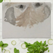 テリア縁どーティー キッチンタオル