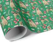 テリア縁どードグクリスマス ラッピングペーパー (ロールコーナー)