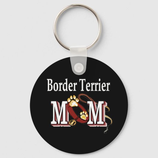 テリア縁どードッグ母 キーホルダー (正面)