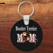 テリア縁どードッグ母 キーホルダー (正面)