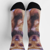 テリア縁どー絵画ズ – かわいいオリジナルドッグアート ソックス (上部)