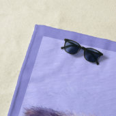 テリア縁どー絵画ズ – かわいいオリジナルドッグアート ビーチタオル (インサイチュ)