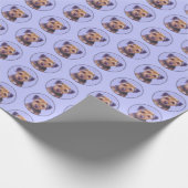 テリア縁どー絵画ズ – かわいいオリジナルドッグアート ラッピングペーパー (角)