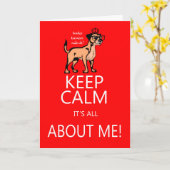 テリア縁どー誕生日グリーティングカード保、Calm カード (黄色い花)