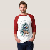 テリア縁どー・クリスマス・ギフト Tシャツ (正面フル)