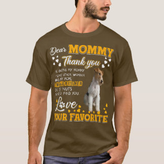 テリア親愛ママの電報 Tシャツ