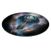 テリア・クイーン・ガラスの切断板 カッティングボード (角)