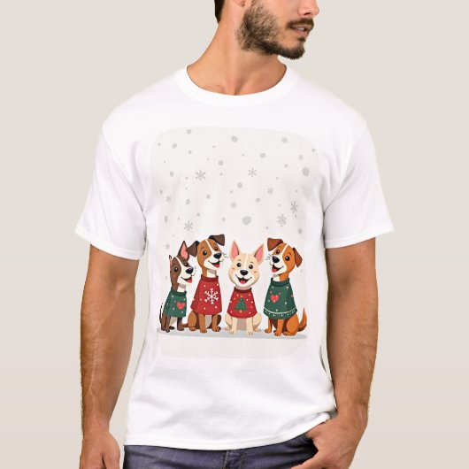 テリア・クリスマス合唱団 Tシャツ (正面)
