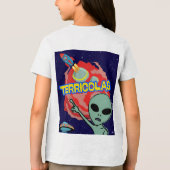 テリコラス - 人類に怯える宇宙人 トライブレンドTシャツ (裏面)