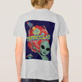 テリコラス - 人類に怯える宇宙人 トライブレンドTシャツ (裏面)