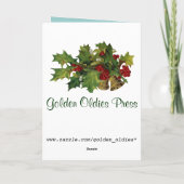 テリビクトリアンアドッグクリスマスカード シーズンカード (裏面)