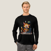 テリファイドキャットケーブルオプステクノロジーフェイル トライブレンドＴシャツ (正面全体)