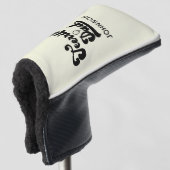 テリフィックおもしろいパパ父のパパの日贈り物 ゴルフヘッドカバー (3/4 正面)