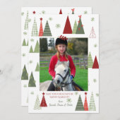 テリフィックツリーズフォトホリデーカード シーズンカード (正面/裏面)