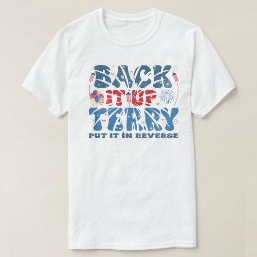 テリーの詩を書いてバックアップする Tシャツ (デザイン正面)