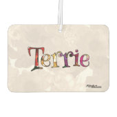 テリーカラフルおもしろいフローラ空気清浄機 カーエアーフレッシュナー (裏面)