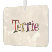 テリーカラフルおもしろいフローラ空気清浄機 カーエアーフレッシュナー (左)