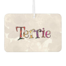 テリーカラフルおもしろいフローラ空気清浄機 カーエアーフレッシュナー