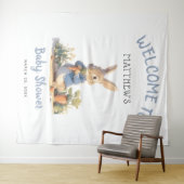 テリーピーターラビットボーイ赤ちゃんシャワー タペストリー (インサイチュ(横))