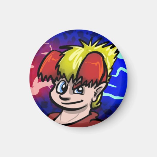 テリーレッドとブルーマグネット マグネット (正面)