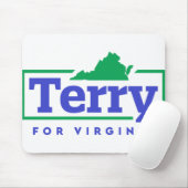 テリー・マコーリフ氏（バージニア州知事） マウスパッド (マウス)