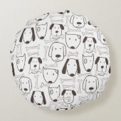 テリ縁どアカスタムー円枕 ラウンドクッション (裏面)