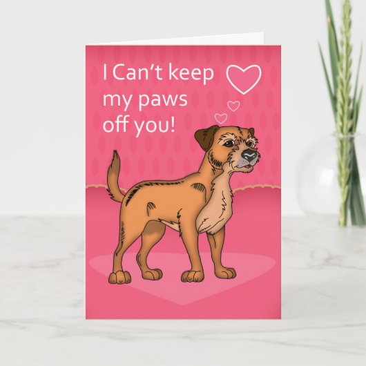 テリ縁どアー・バレンタインのグリーティングカード シーズンカード (正面)