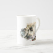 テリ縁どアー·マグ「ビスケット……......」 ボーンチャイナマグカップ (正面右)