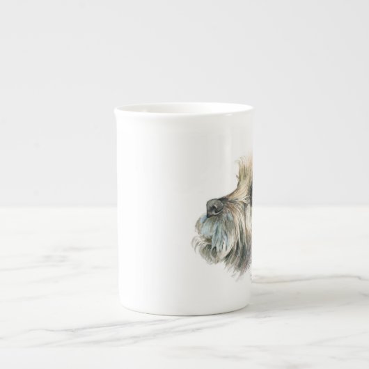 テリ縁どアー·マグ「ビスケット……......」 ボーンチャイナマグカップ (正面)