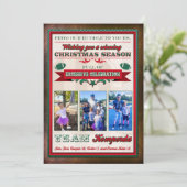 テリ K カスタム フットボール インバイト クリスマス 招待状 (スタンド正面)