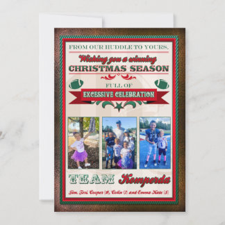 テリ K カスタム フットボール インバイト クリスマス 招待状