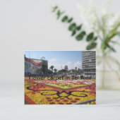 テルアビブのフラワーカーペット ポストカード (スタンド正面)