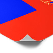 テルアビブ – イスラエルレトロシティマップ ポスター (角)