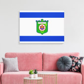 テルアビブ（イスラエル）市旗 キャンバスプリント (インサイチュ (リビング))