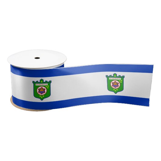 テルアビブ（イスラエル）市旗 サテンリボン (リール)